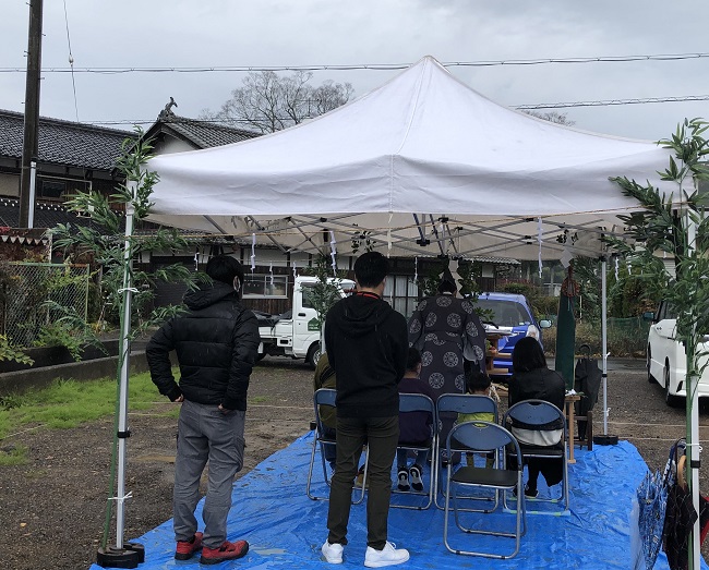 舞鶴　新築　注文住宅　地鎮祭