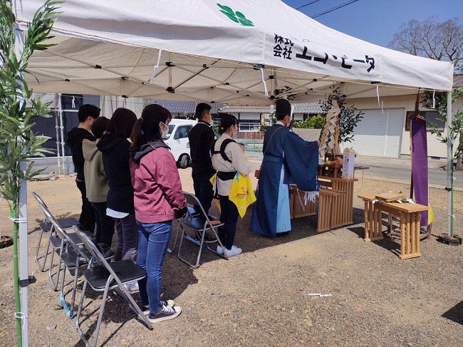 舞鶴　新築　地鎮祭　注文住宅