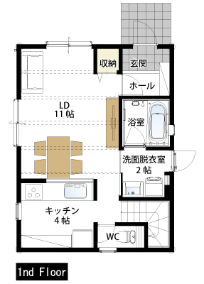 間取り　新築　24坪